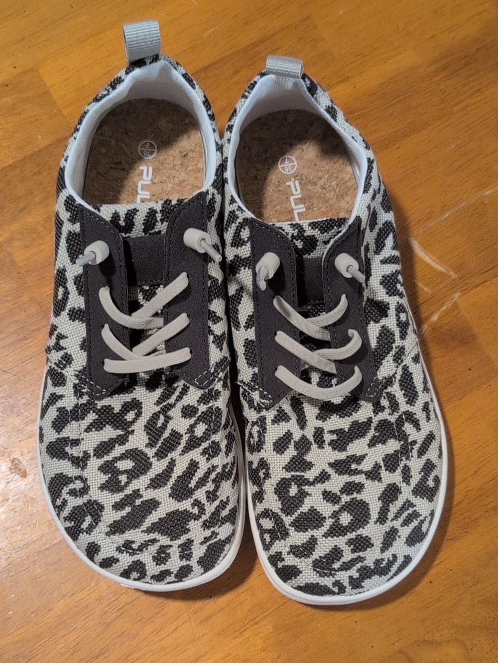 Leopard Print Slip-On Sneakers - Black & White